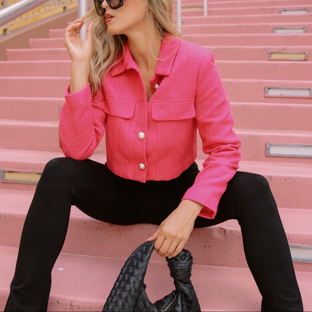 Beautiful pink blazer medium size